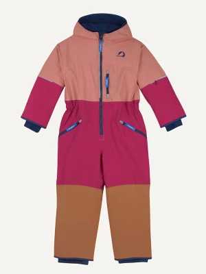 finkid Kombinezon zimowy "Akrobaatti" w kolorze jasnoróżowo-różowo-jasnobrązowym rozmiar: 100/110