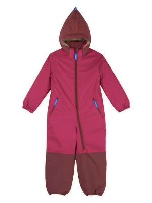 finkid Kombinezon zimowy "Turva Ice" w kolorze jasnobrązowo-różowym rozmiar: 80/90