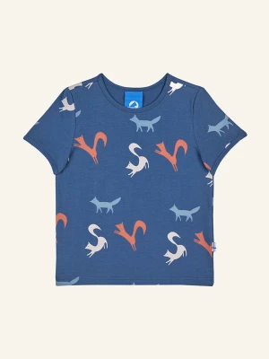 finkid Koszulka "Ilta" w kolorze granatowym ze wzorem rozmiar: 110/120