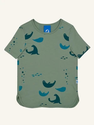 finkid Koszulka "Ilta" w kolorze zielonym rozmiar: 80/90