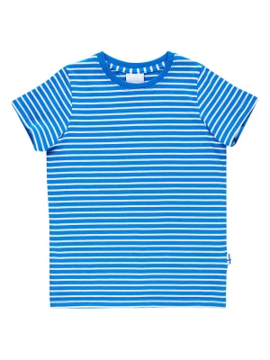 finkid Koszulka "Supi" w kolorze niebiesko-białym rozmiar: 80/90