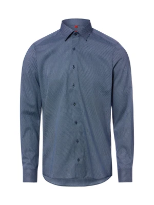 Finshley & Harding koszula biznesowa Mężczyźni Slim Fit Bawełna (100%) niebieski