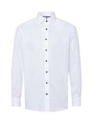 Finshley & Harding Koszula męska - Easy Care Mężczyźni Modern Fit Bawełna biały jednolity,