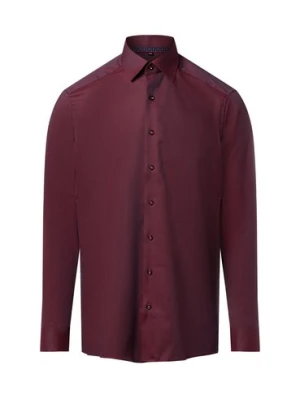 Finshley & Harding Koszula męska - Easy Care Mężczyźni Modern Fit Bawełna czerwony wzorzysty,