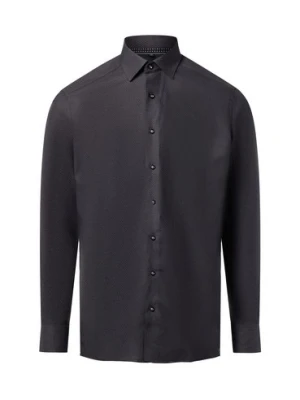 Finshley & Harding Koszula męska - Easy Care Mężczyźni Modern Fit Bawełna szary wzorzysty,