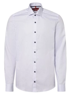 Finshley & Harding Koszula męska - Łatwe prasowanie Mężczyźni Slim Fit Bawełna biały jednolity,