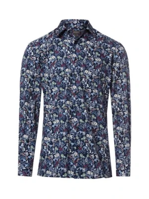 Finshley & Harding Koszula męska Mężczyźni Modern Fit Bawełna niebieski|wielokolorowy,