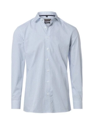 Finshley & Harding Koszula męska Mężczyźni Modern Fit Bawełna niebieski,