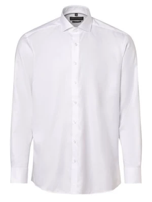 Finshley & Harding Koszula męska Mężczyźni Modern Fit Bawełna biały jednolity,