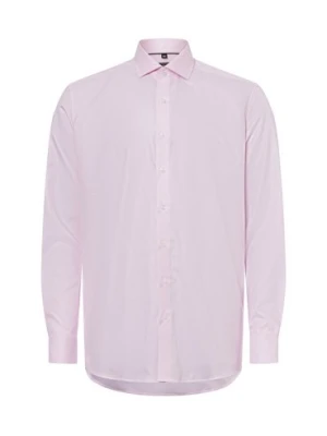 Finshley & Harding Koszula męska Mężczyźni Modern Fit Bawełna różowy jednolity,
