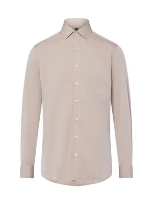 Andrew James Koszula męska Mężczyźni Regular Fit Bawełna beżowy jednolity,