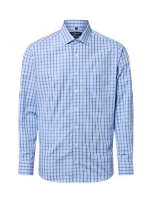 Andrew James Koszula męska Mężczyźni Regular Fit Bawełna niebieski w kratkę,