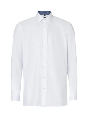 Finshley & Harding Koszula męska Mężczyźni Slim Fit Bawełna biały jednolity,