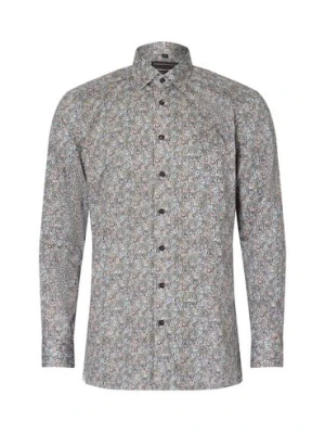 Finshley & Harding Koszula męska Mężczyźni Slim Fit Bawełna wielokolorowy wzorzysty,