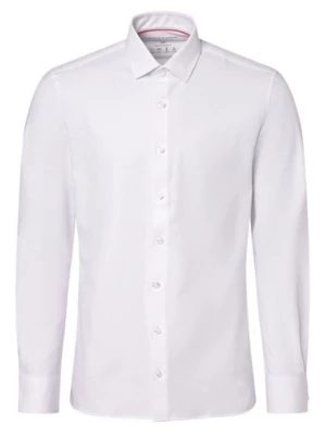 Finshley & Harding Koszula męska Mężczyźni Super Slim Fit Bawełna biały jednolity,