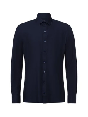Finshley & Harding Koszula męska Mężczyźni Super Slim Fit Bawełna niebieski jednolity,