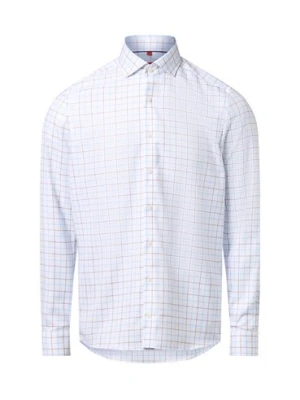 Finshley & Harding Koszula męska - non-iron Mężczyźni Slim Fit Bawełna biały|niebieski|czerwony w kratkę,