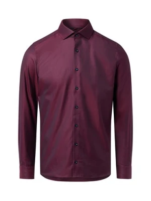 Finshley & Harding Koszula męska - non-iron Mężczyźni Slim Fit Bawełna czerwony jednolity,