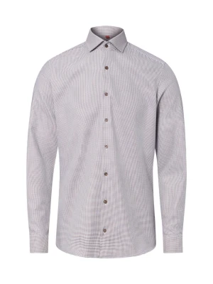 Finshley & Harding Koszula Mężczyźni Slim Fit Bawełna brązowy