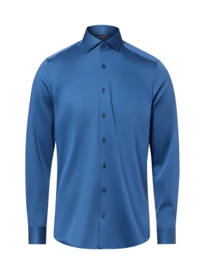 Finshley & Harding Koszula Mężczyźni Slim Fit Bawełna niebieski