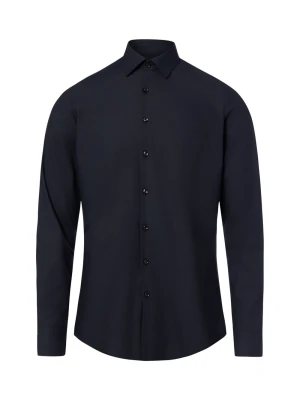 Finshley & Harding Koszula Mężczyźni Super Slim Fit czarny