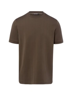 Finshley & Harding Koszulka męska Mężczyźni Bawełna zielony jednolity,