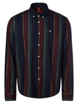 Finshley & Harding London Koszula męska Mężczyźni Comfort Fit Bawełna czerwony|niebieski|zielony w kratkę,