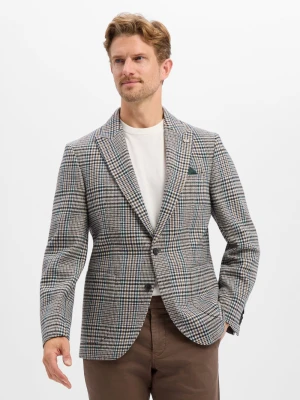 Finshley & Harding London marynarka z domieszką wełny Mężczyźni Slim Fit wielokolorowy