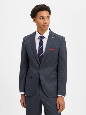 Finshley & Harding London marynarka z zestawu modułowego z domieszką wełny Mężczyźni Slim Fit szary