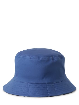 Finshley & Harding London Męska dwustronna czapka z daszkiem Mężczyźni Bawełna niebieski|biały wzorzysty,
