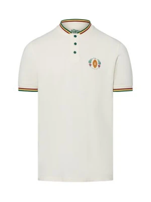 Finshley & Harding London Męska koszulka polo Mężczyźni Bawełna biały jednolity,