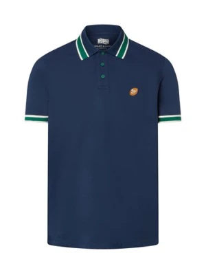Finshley & Harding London Męska koszulka polo Mężczyźni Bawełna niebieski jednolity,