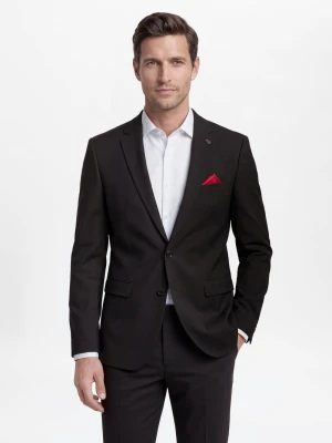 Finshley & Harding London Męska kurtka modułowa - Brixdon Mężczyźni Slim Fit czarny jednolity,