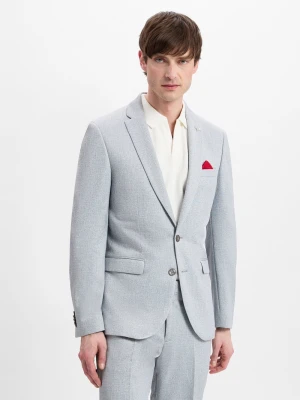 Finshley & Harding London Męska kurtka modułowa - Brixdon Mężczyźni Slim Fit szary wzorzysty,