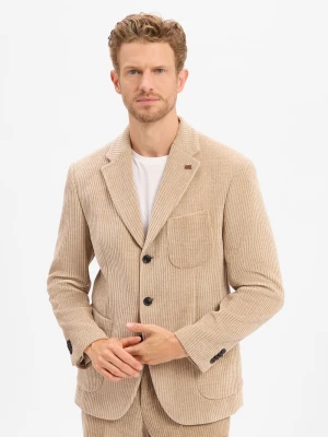 Finshley & Harding London Męska kurtka modułowa - duża Mężczyźni Comfort Fit beżowy jednolity,