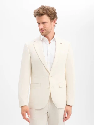 Finshley & Harding London Męska kurtka modułowa Mężczyźni Slim Fit Sztuczne włókno biały,