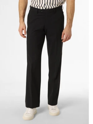 Finshley & Harding London Męskie spodnie od garnituru modułowego Mężczyźni Slim Fit niebieski jednolity,