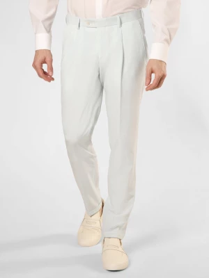 Finshley & Harding London Męskie spodnie od garnituru modułowego Mężczyźni Slim Fit niebieski marmurkowy,