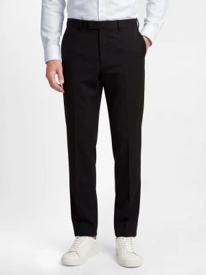 Finshley & Harding London Spodnie - Jaxdon Mężczyźni Comfort Fit czarny jednolity,