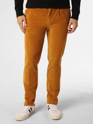 Finshley & Harding London Spodnie Mężczyźni Bawełna brązowy|żółty|pomarańczowy jednolity,