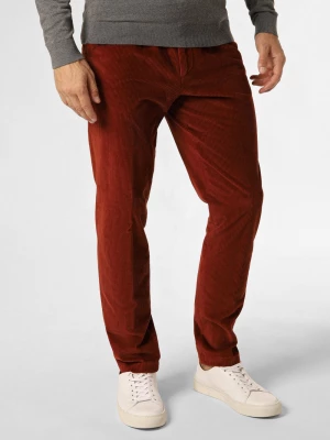 Finshley & Harding London Spodnie Mężczyźni Bawełna czerwony jednolity,
