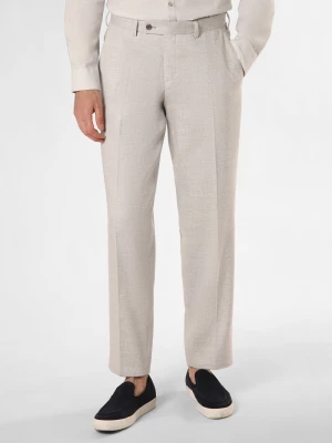 Finshley & Harding London Spodnie z zawartością lnu - BEN Mężczyźni Comfort Fit szary marmurkowy,