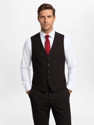 Finshley & Harding Męska kamizelka modułowa Mężczyźni czarny,