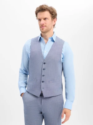 Finshley & Harding Męska kamizelka modułowa Mężczyźni Regular Fit Sztuczne włókno niebieski,