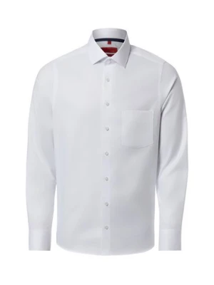 Finshley & Harding Męska koszula biznesowa Mężczyźni Slim Fit Bawełna (100%) biały w paski,