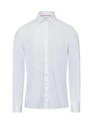 Finshley & Harding Męska koszula biznesowa Mężczyźni Slim Fit Bawełna biały,