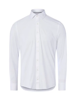 Finshley & Harding Męska koszula biznesowa Mężczyźni Super Slim Fit Bawełna biały jednolity,