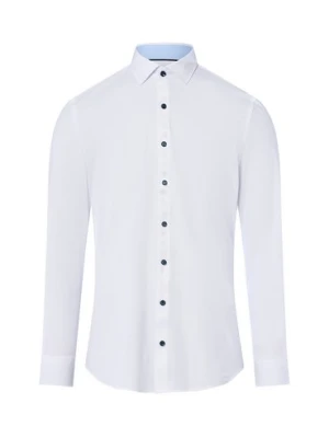 Finshley & Harding Męska koszula biznesowa Mężczyźni Super Slim Fit Bawełna biały jednolity,