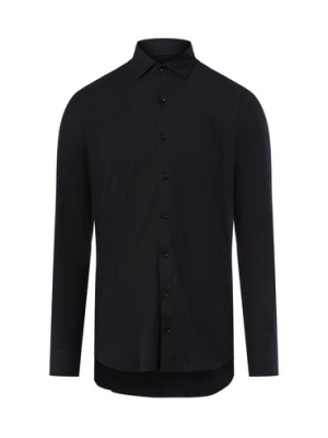 Finshley & Harding Męska koszula biznesowa Mężczyźni Super Slim Fit Bawełna niebieski jednolity,