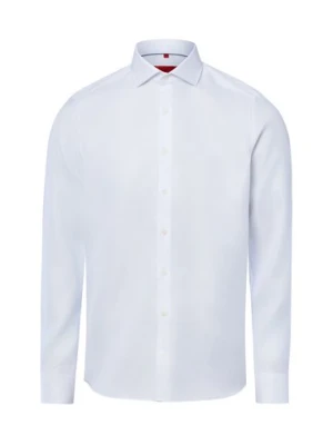 Finshley & Harding Męska koszula biznesowa - non-iron Mężczyźni Slim Fit Bawełna biały,